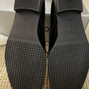Black patent leather oxfords NIB